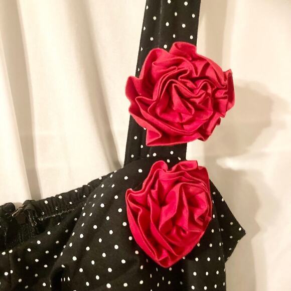 City Triangles Juniors 11 Rockabilly Polka Dot Dress - Picture 7 of 9